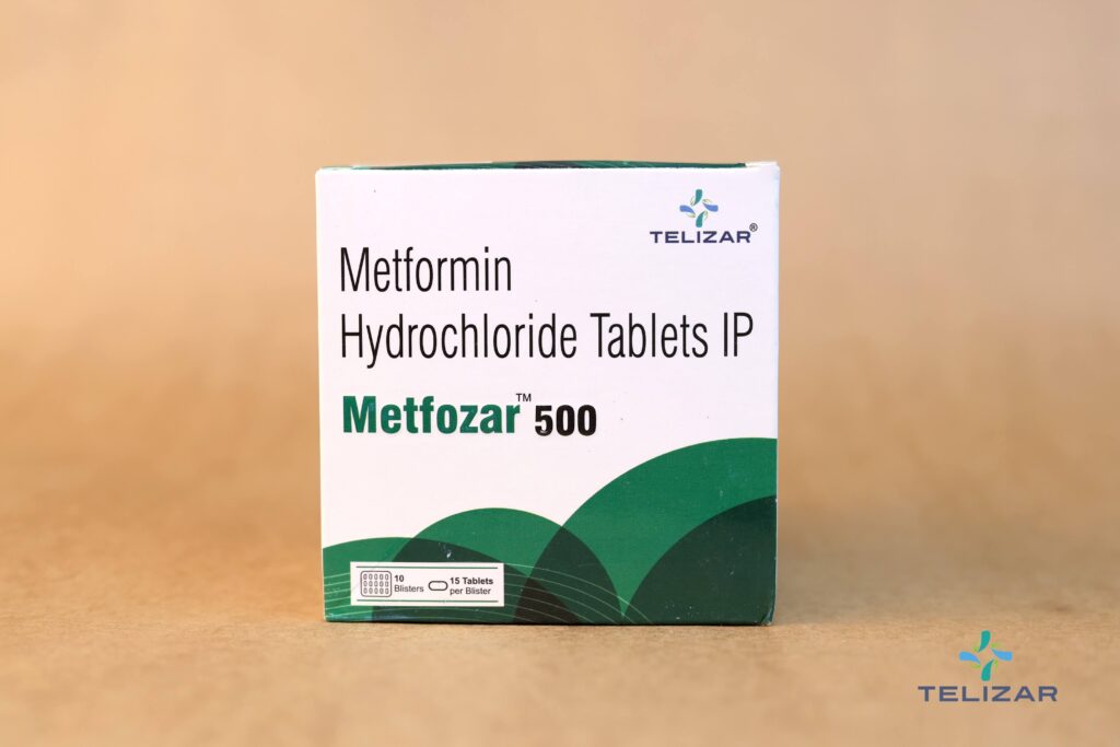 Metfozar 500 mg Tablet Metformin Hydrochloride IP 500mg