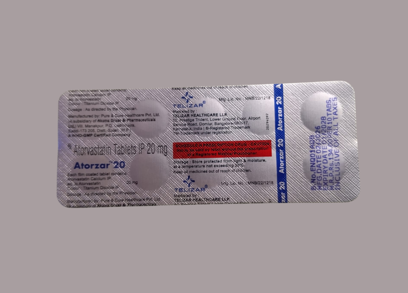 Atorzar 20 (Atorvastatin 20 mg)